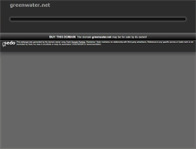 Tablet Screenshot of greenwater.net